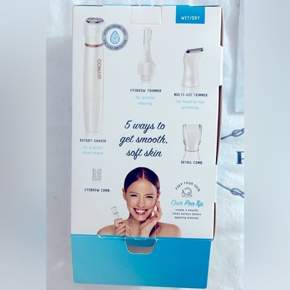Conair All In One Facial Trim System, Conair Ladies Trimmer System - Picture 5 of 12